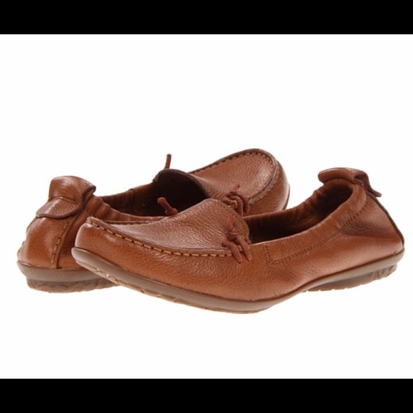 Hush Puppies Ceil Slip On Tan Leather Size 8 5